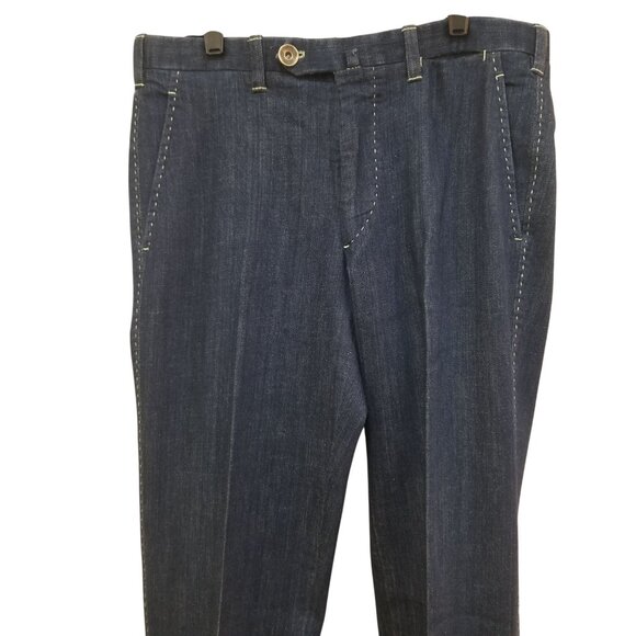 Cesare Attolini Blue Jeans Size 32 New With Tags. - Picture 4 of 6